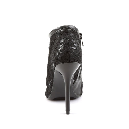 Fabulicious Womens Sandals AMUSE-56 Blk Lace-Mesh