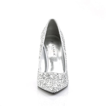 Pleaser Womens Pumps APPEAL-20G Slv Gltr Pu