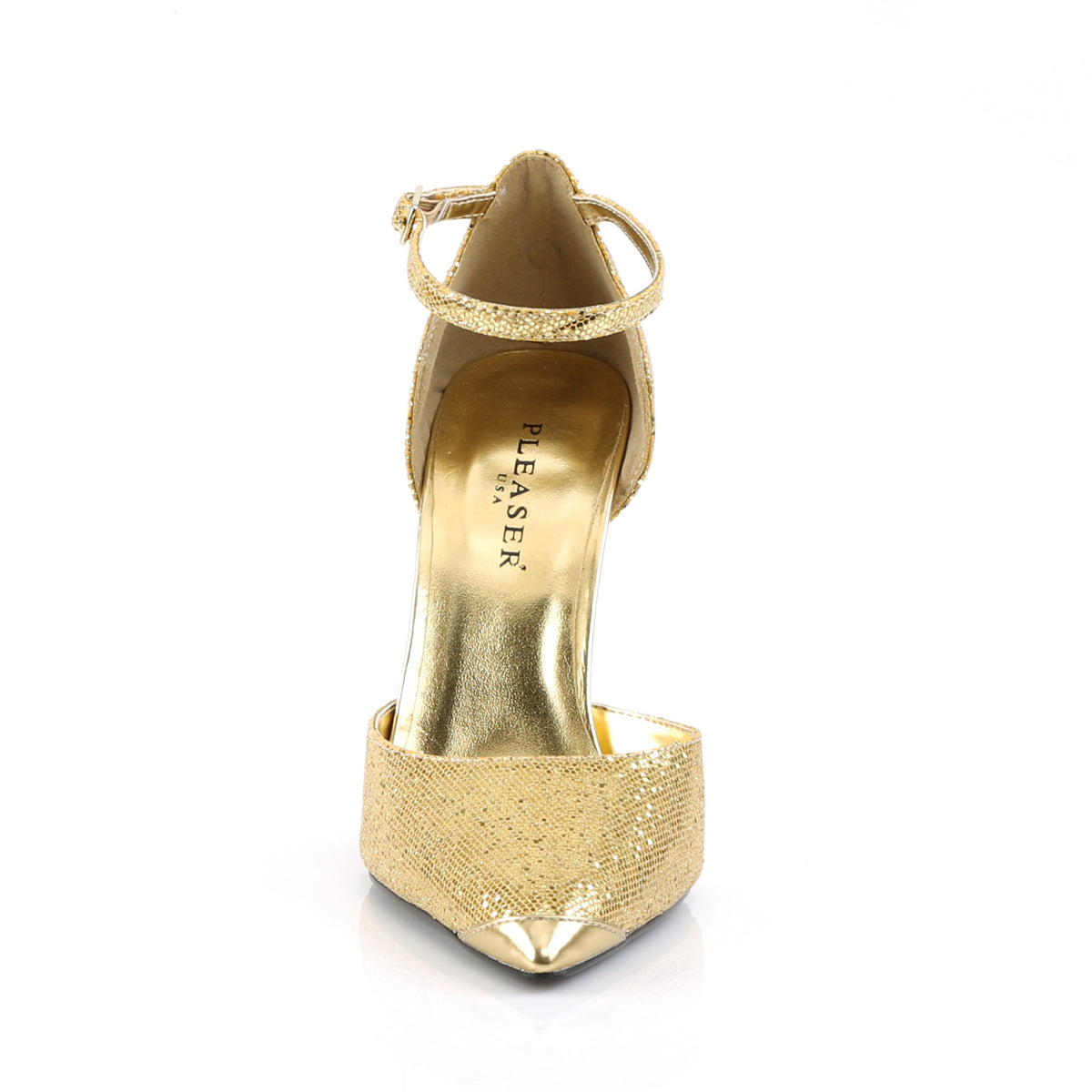 Pleaser Frauenpumpen APPEAL-21 Gold gewebt GLTR