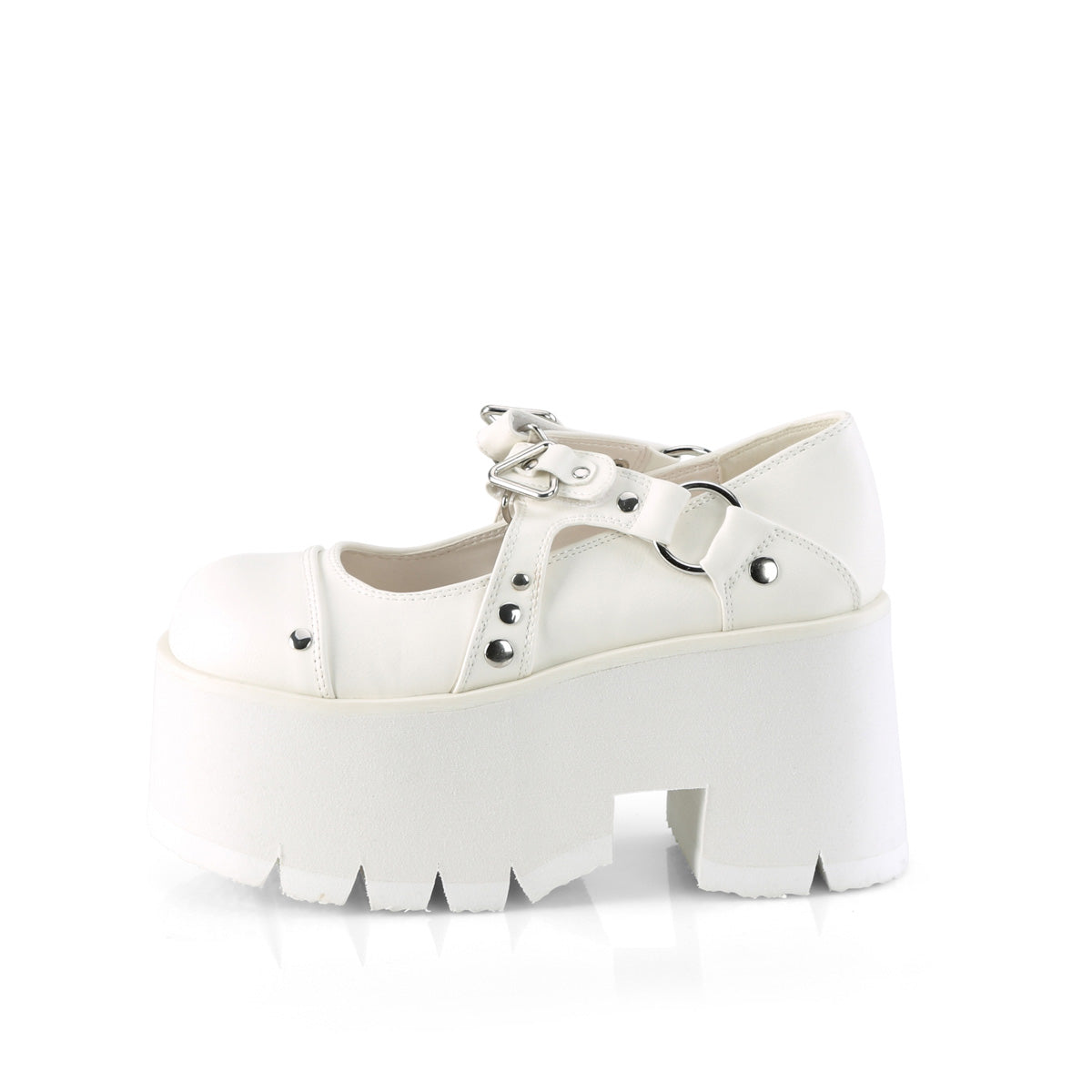 DemoniaCult  Pumps ASHES-33 wht veganes Leder