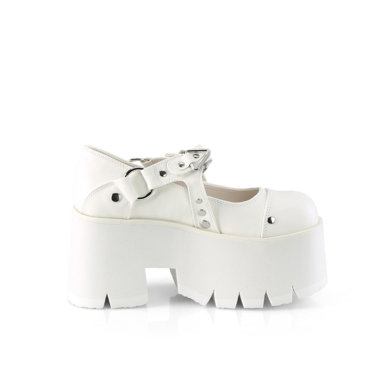 DemoniaCult  Pumps ASHES-33 wht veganes Leder