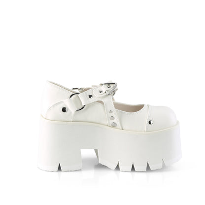 DemoniaCult  Pumps ASHES-33 wht veganes Leder