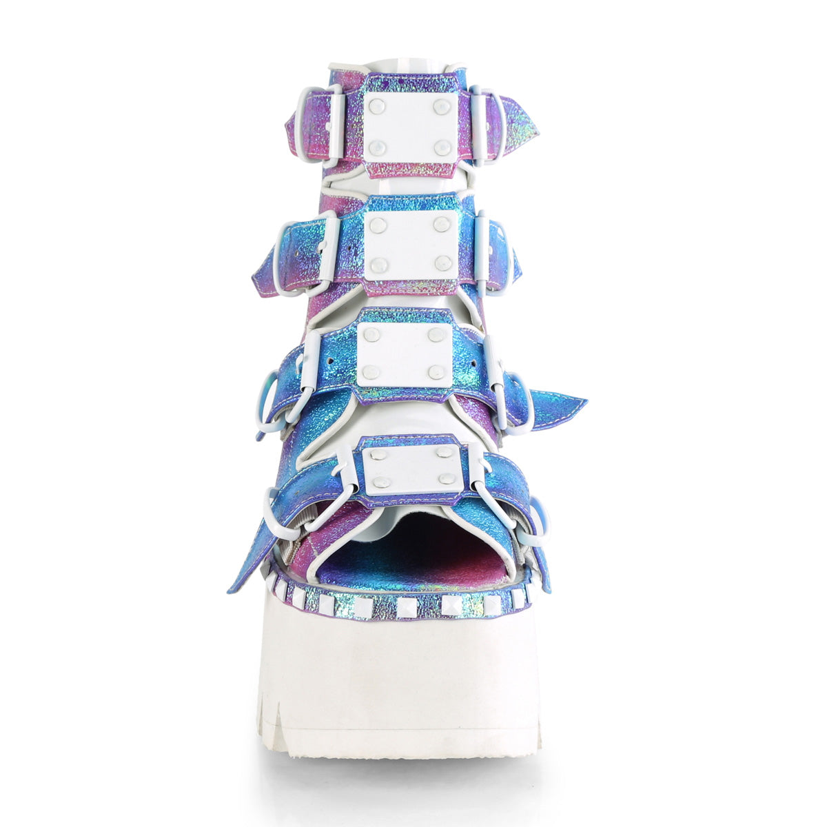 DemoniaCult Frauen Sandalen ASHES-70 Purple Multi -Irisierende V. le