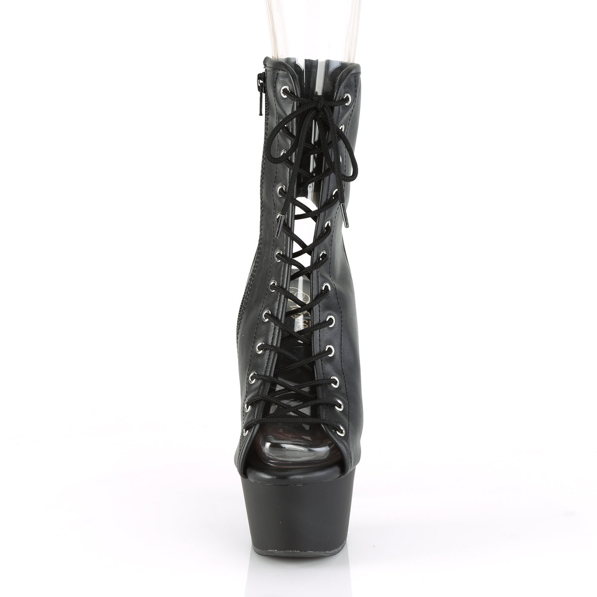 Pleaser Damen Knöchelstiefel ASPIRE-1016 BLK Faux Leder / BLK Matte