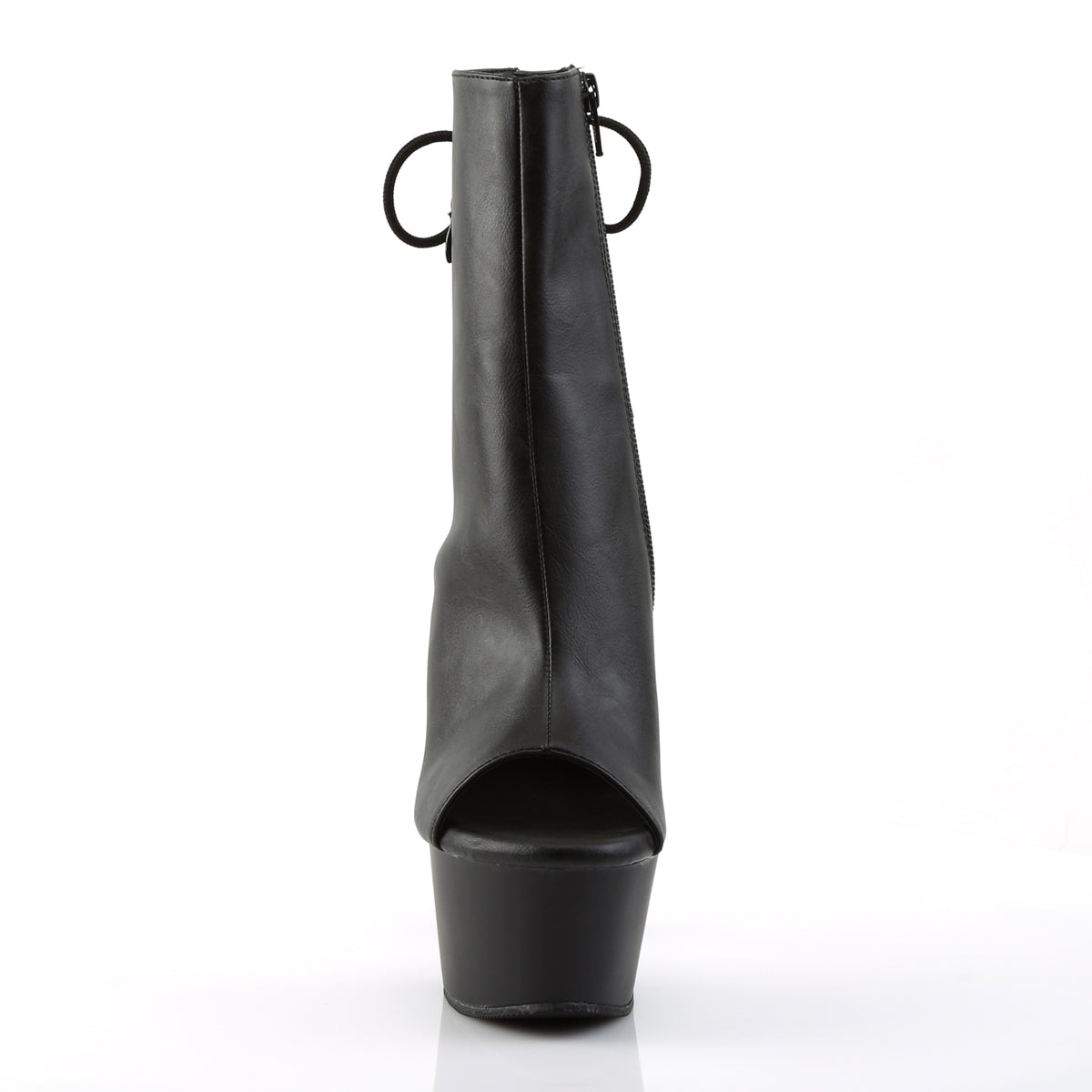 Pleaser Damen Knöchelstiefel ASPIRE-1018 BLK Faux Leder / BLK Matte