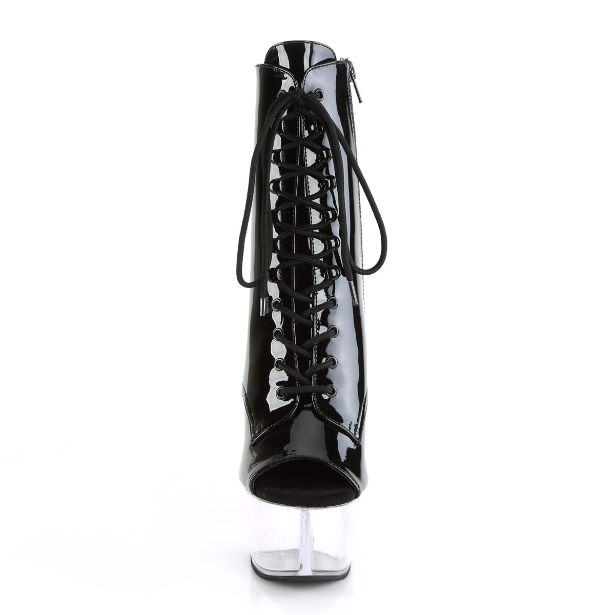 Pleaser Damen Knöchelstiefel ASPIRE-1021 BLK Pat / CLR