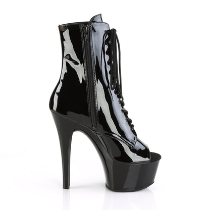 Pleaser Damen Knöchelstiefel ASPIRE-1021 BLK Pat / BLK