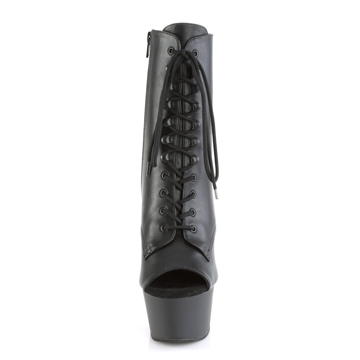 Pleaser Damen Knöchelstiefel ASPIRE-1021 BLK Faux Leder / BLK Matte