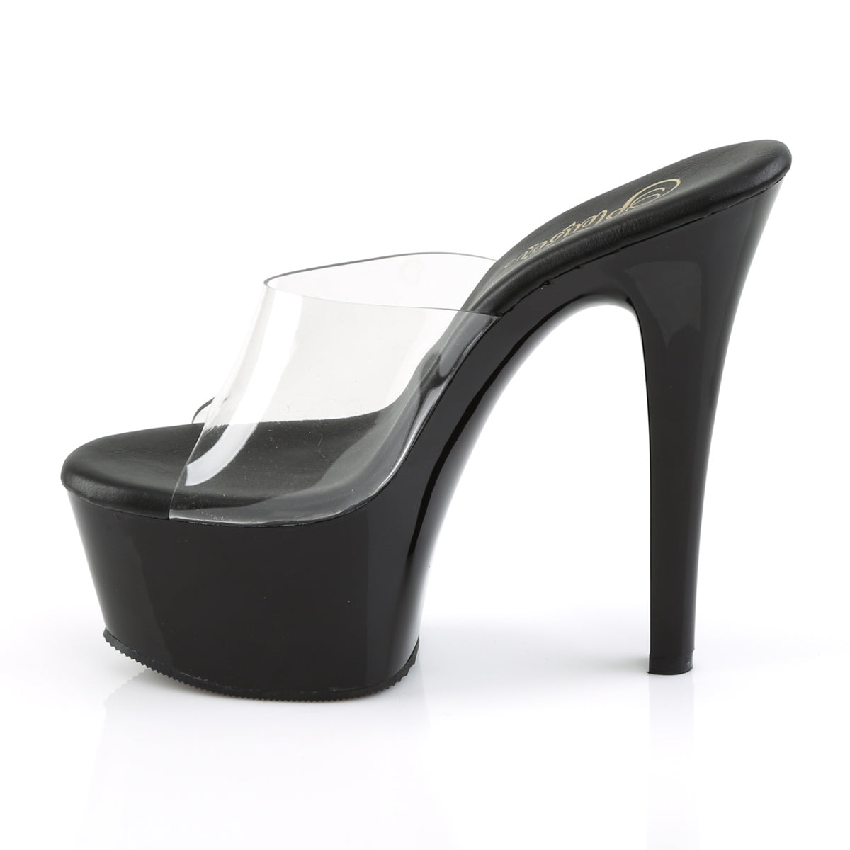 Pleaser Damen Sandalen ASPIRE-601 CLR / BLK Matte
