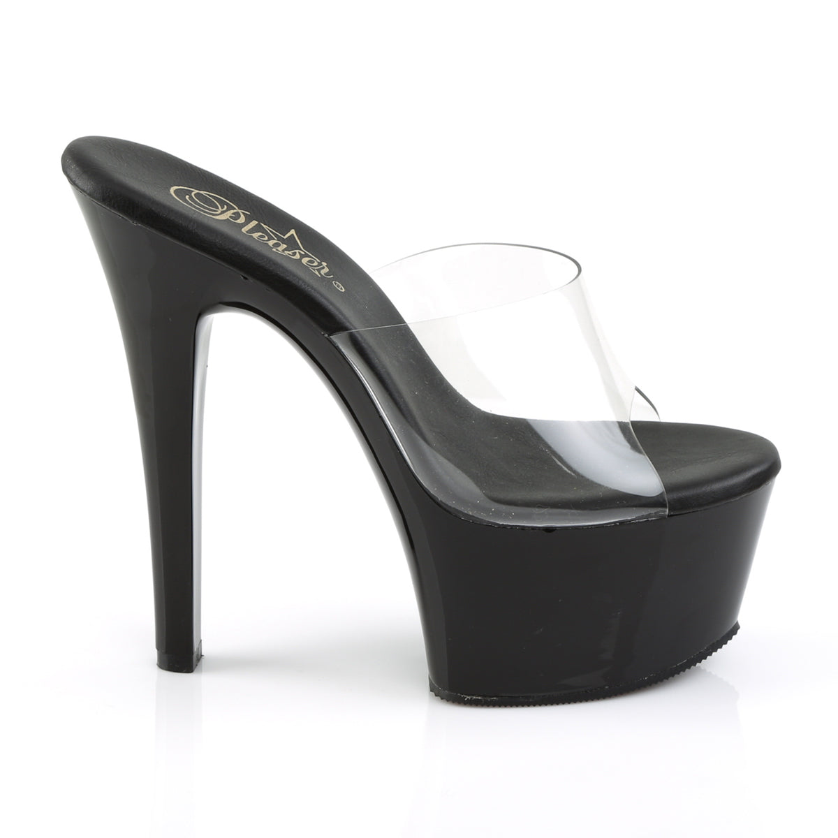 Pleaser Damen Sandalen ASPIRE-601 CLR / BLK Matte
