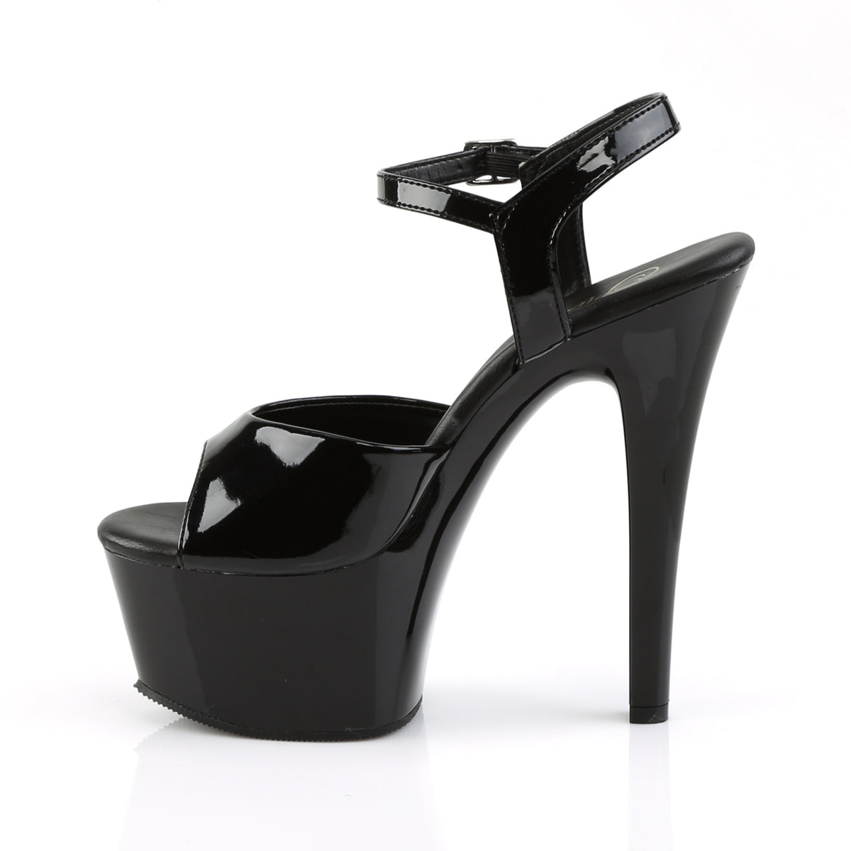 Pleaser Womens Sandals ASPIRE-609 Blk Pat/Blk