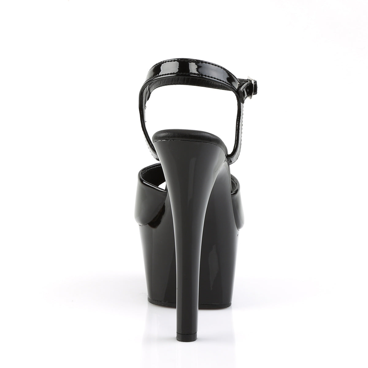 Pleaser Womens Sandals ASPIRE-609 Blk Pat/Blk