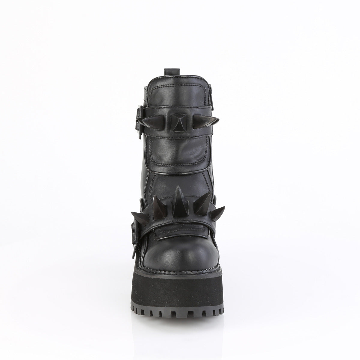 DemoniaCult   ASSAULT-72 Blk Vegan Leather