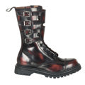 DemoniaCult Herrenstiefel ATTACK-10 Burgunderhöre Leder