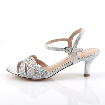 Fabulicious Damen Sandalen AUDREY-03 SLV schimmernder Gewebe