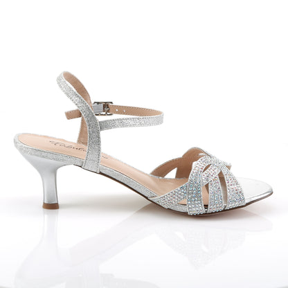 Fabulicious Damen Sandalen AUDREY-03 SLV schimmernder Gewebe