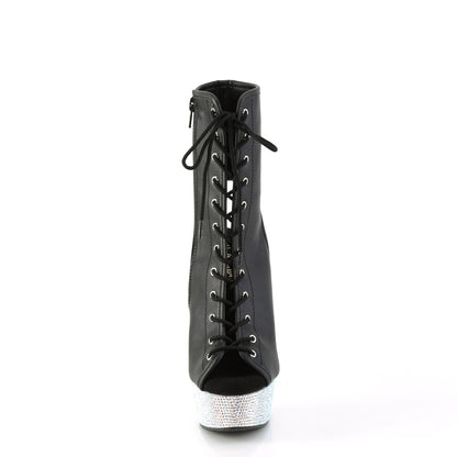 Pleaser  Stiefeletten BEJEWELED-1016-6 BLK Kunstleder/SLV ab Rs