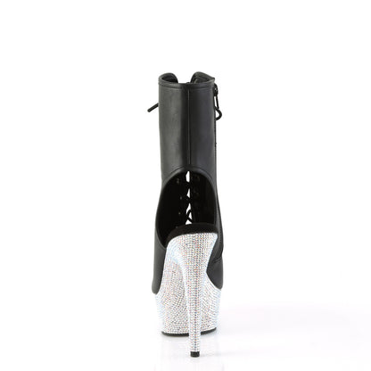 Pleaser  Stiefeletten BEJEWELED-1016-6 BLK Kunstleder/SLV ab Rs