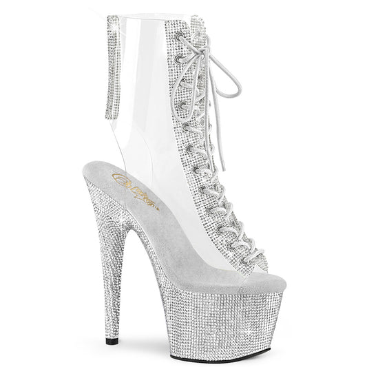 Pleaser  Stiefeletten BEJEWELED-1016C-2-7 CLR-RS/SLV RS