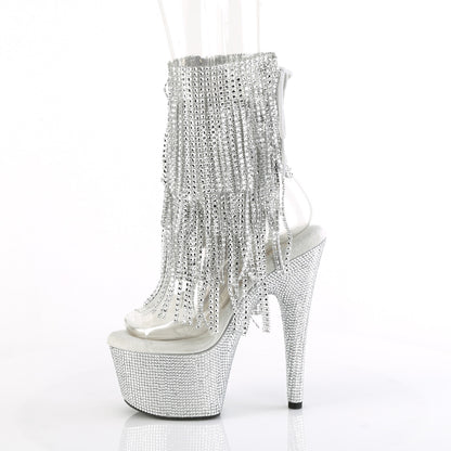 Pleaser  Stiefeletten BEJEWELED-1017RSF-7 CLR-SLV/SLV RS
