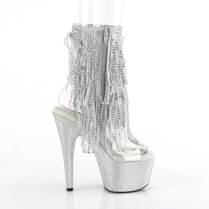 Pleaser  Stiefeletten BEJEWELED-1017RSF-7 CLR-SLV/SLV RS
