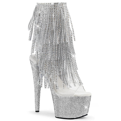 Pleaser  Stiefeletten BEJEWELED-1017RSF-7 CLR-SLV/SLV RS