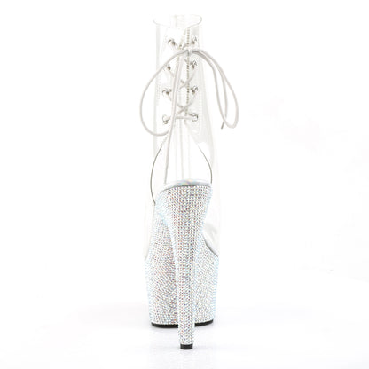 Pleaser Womens Ankle Boots BEJEWELED-1018DM-7 Clr/Slv Multi RS