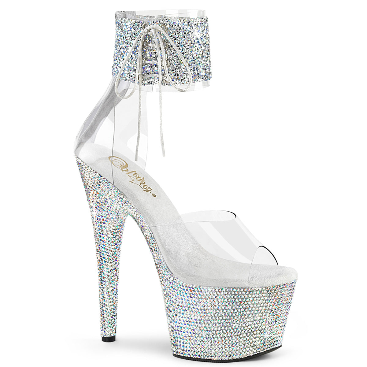 Pleaser  Sandalen BEJEWELED-724RS-02 CLR-SLV Multi Rs/SLV AB RS