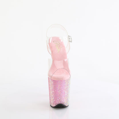 Pleaser   BEJEWELED-808RRS Clr/B. Pink RS