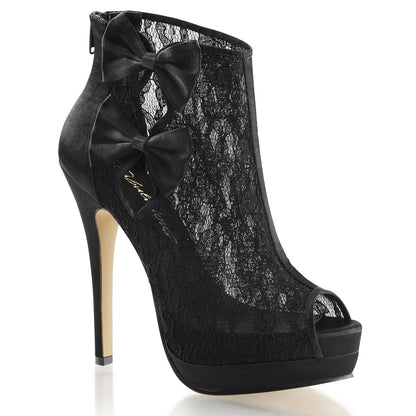 Fabulicious Frauenpumpen BELLA-28 BLK Satin-Spitze