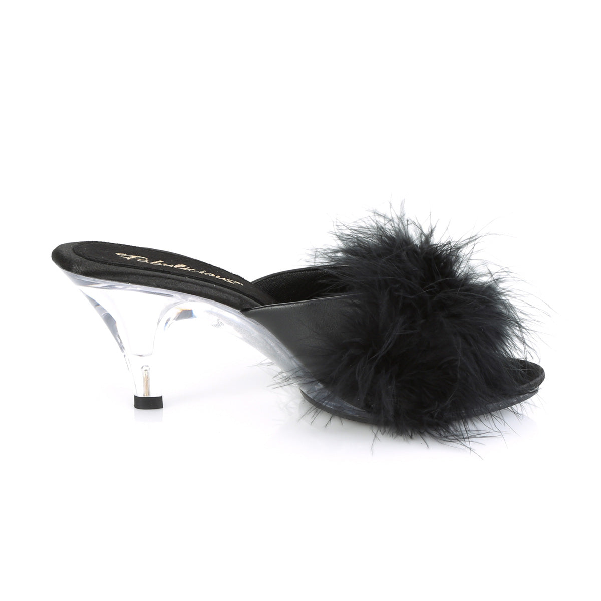 Fabulicious Damen Sandalen BELLE-301f BLK PU-FUR / CLR