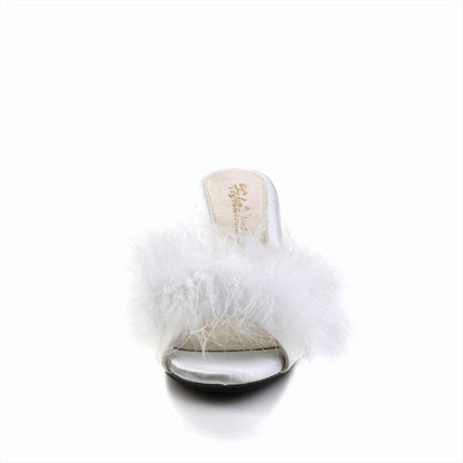 Fabulicious Damen Sandalen BELLE-301f WHT PU-FUR / CLR