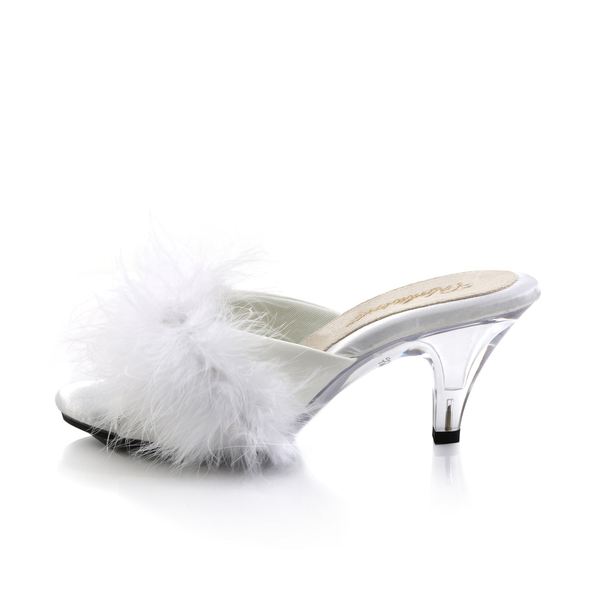 Fabulicious Damen Sandalen BELLE-301f WHT PU-FUR / CLR