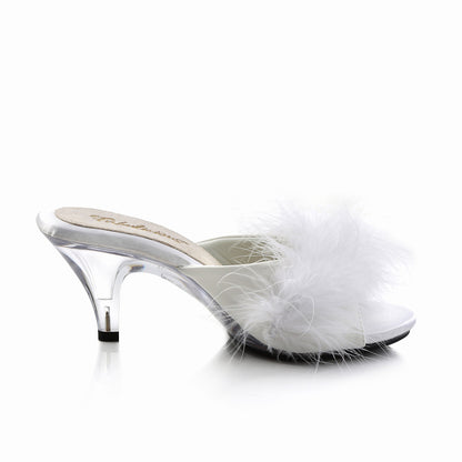 Fabulicious Damen Sandalen BELLE-301f WHT PU-FUR / CLR