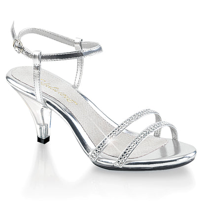 Fabulicious Womens Sandals BELLE-316 Slv Metallic Pu/Clr