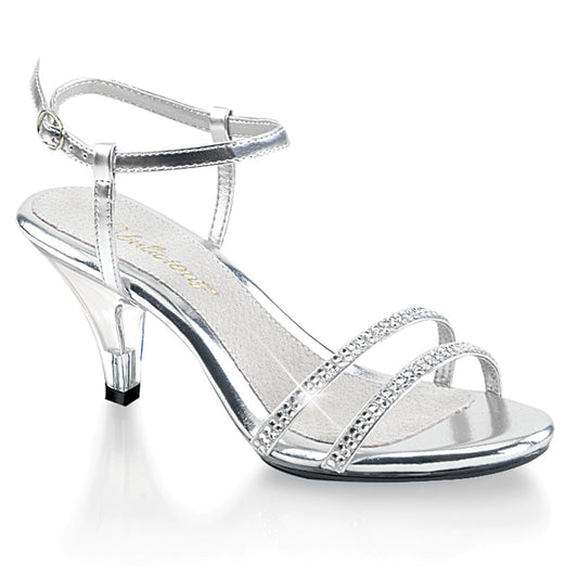 Fabulicious Womens Sandals BELLE-316 Slv Metallic Pu/Clr