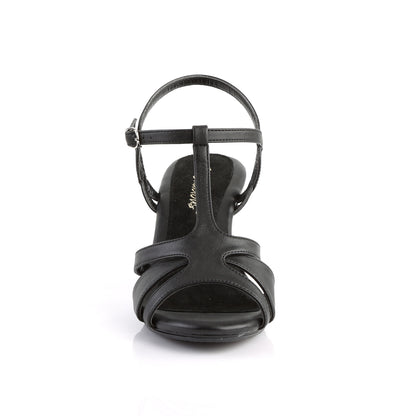 Fabulicious Womens Sandals BELLE-322 Blk Faux Leather/Blk Matte