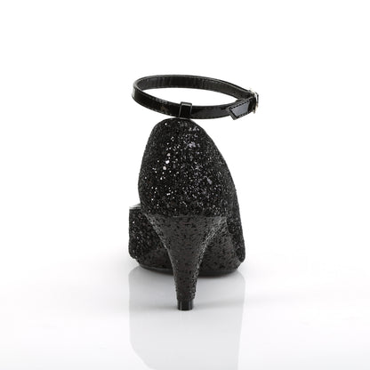 Fabulicious Womens Sandals BELLE-381G Blk Glitter/Blk Glitter