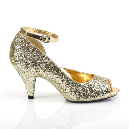 Fabulicious Womens Sandals BELLE-381G Gold Glitter/Gold Glitter