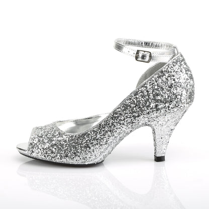Fabulicious Womens Sandals BELLE-381G Slv Glitter/Slv Glitter