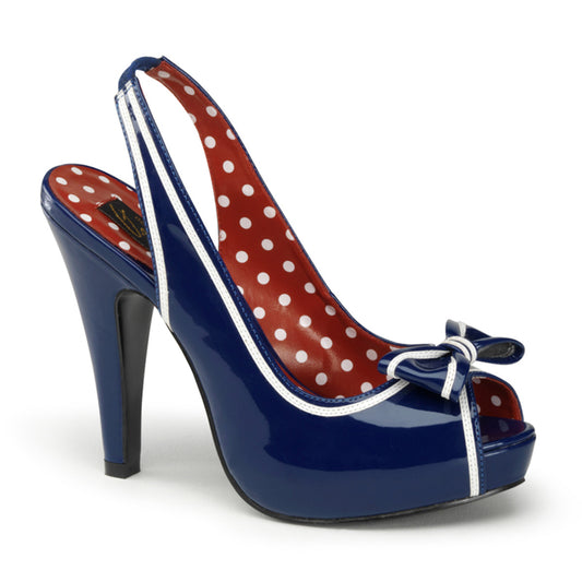 Pin Up Couture Frauenpumpen BETTIE-05 Navy Blue Pat
