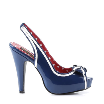 Pin Up Couture Frauenpumpen BETTIE-05 Navy Blue Pat