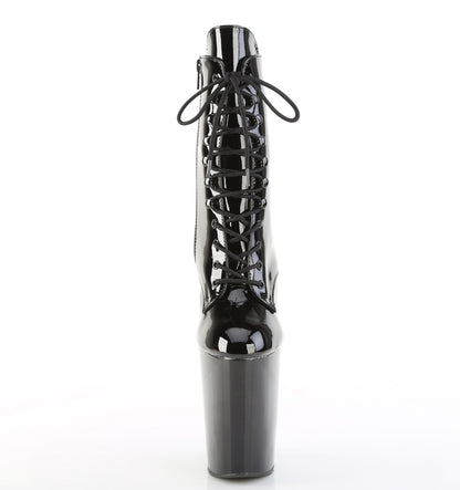 Pleaser Women's Platform Shoes BEWITCHED-1020 Blk Pat/Blk