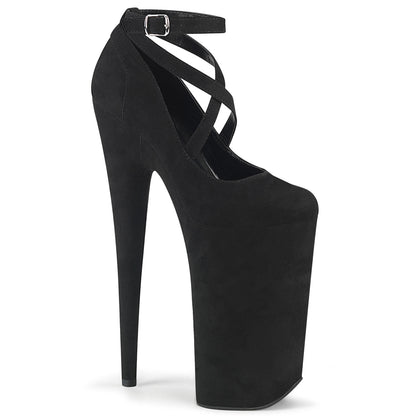 Pleaser Damen Sandalen BEYOND-087fs BLK Faux Wildleder / BLK Faux Wildleder