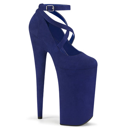 Pleaser Damen Sandalen BEYOND-087FS Royal Blue F. Wildleder / Royal Blue F.Sede