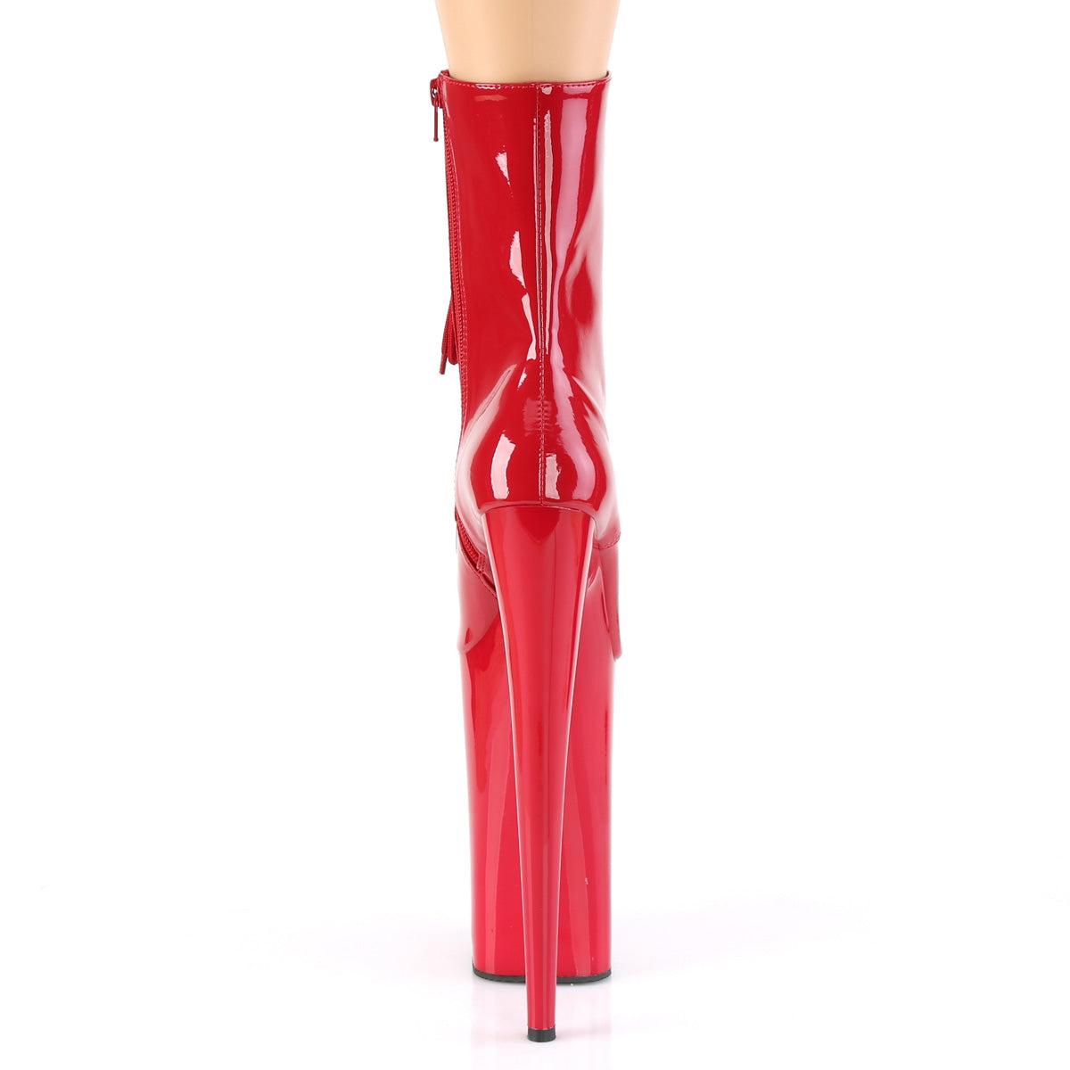 Pleaser Womens Ankle Boots BEYOND-1020 Red Pat/Red