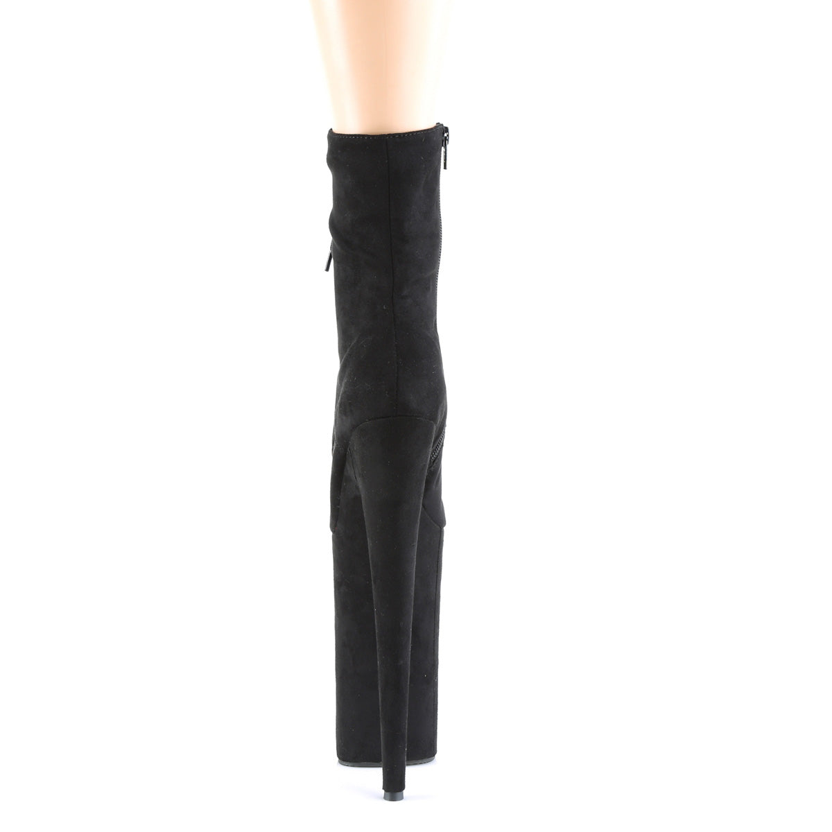 Pleaser Damen Knöchelstiefel BEYOND-1020FS BLK Faux Wildleder / BLK Faux Wildleder