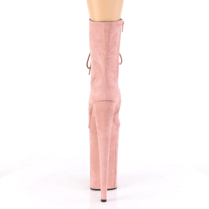 Pleaser Damen Knöchelstiefel BEYOND-1020Fs B. Rosa Faux Wildleder / b. Rosa Faux Wildleder.