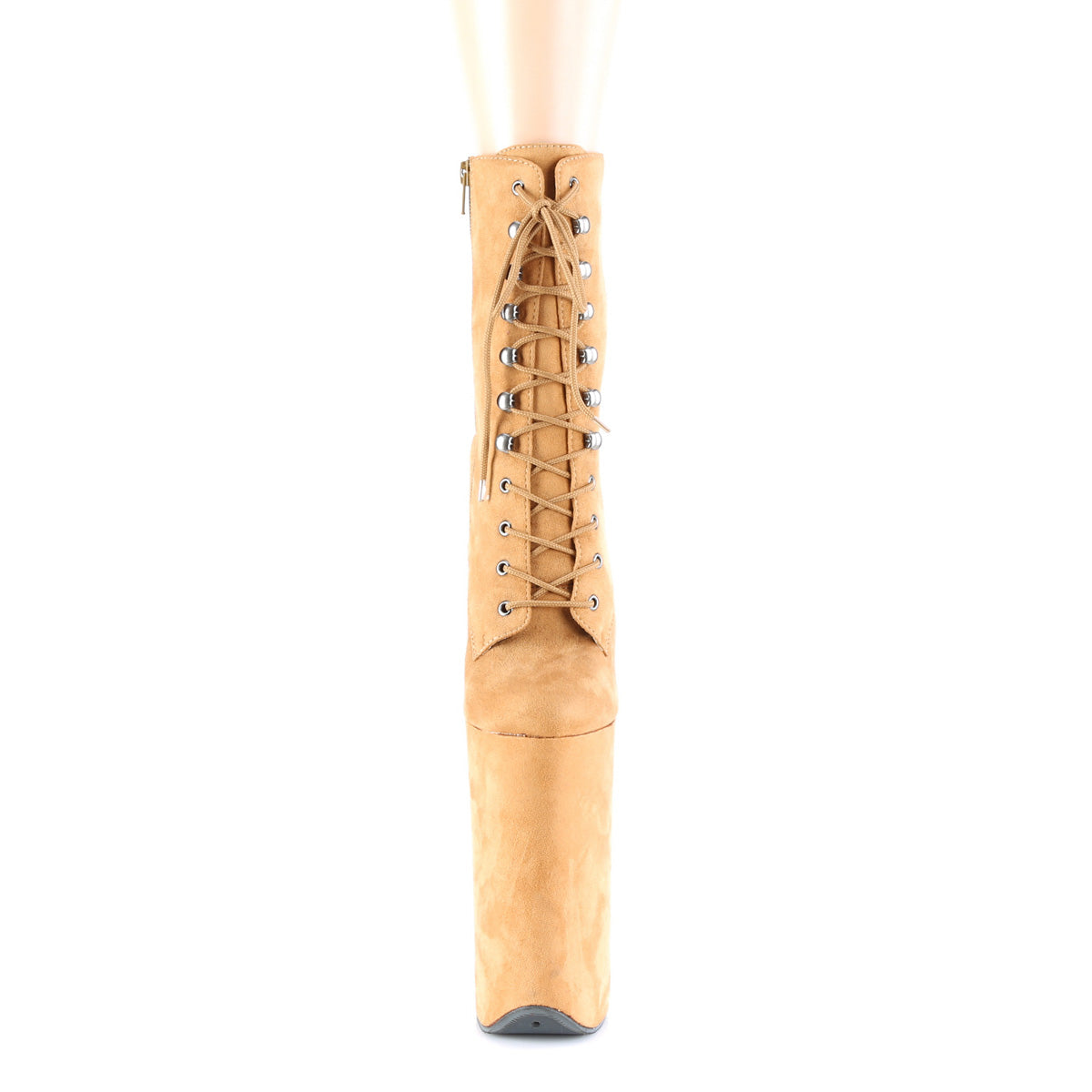 Pleaser Damen Knöchelstiefel BEYOND-1020FS. Camel Faux Wildleder /Camel Faux Wildleder.