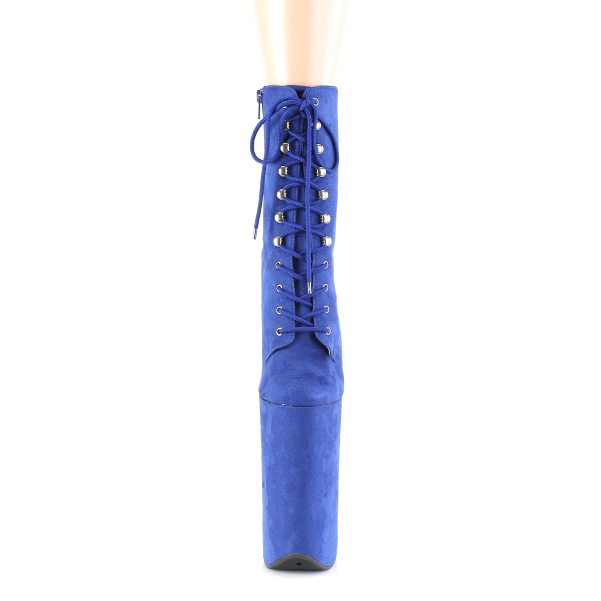 Pleaser Damen Knöchelstiefel BEYOND-1020FS Royal Blue Faux Wildleder / R.Blue F.Sede